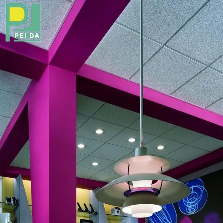 Sound Absorbing Mineral Fiber Acoustical Ceiling Tile Composition And Weight