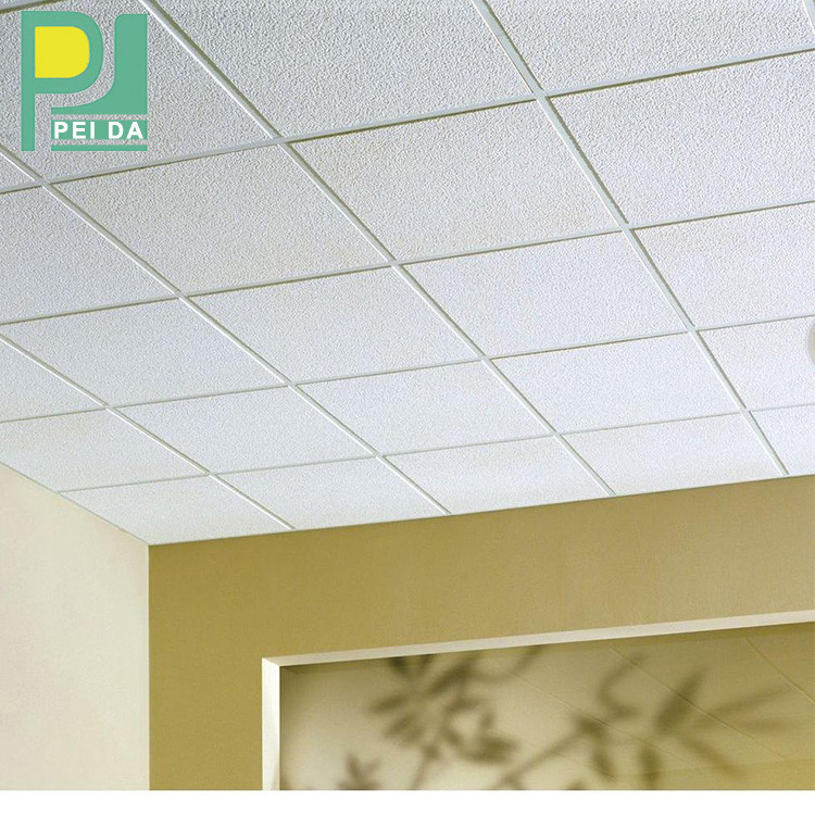 Best Price Decorative Gypsum Ceiling Tiles 610X610Mm Installation