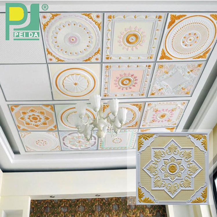 Home Heat Resisting Glass Reinforced Grg Gypsum Ceiling Plaster Medallion