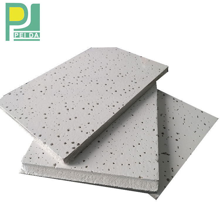 Heat Resistant Ceiling Material Decorative Mineral Fiber Acoustic Ceiling Panels