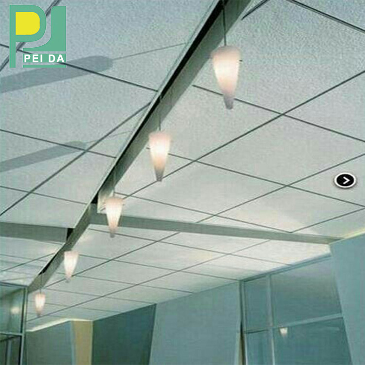 Best Price Decorative Gypsum Ceiling Tiles 610X610Mm Installation