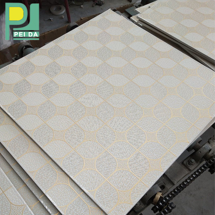 PVC Laminated Gypsum Ceiling Multiple Designs Foil Back Insulation Board