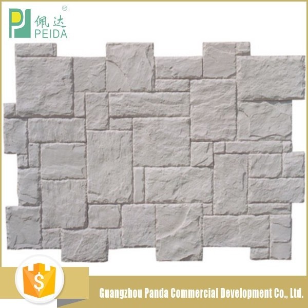 Rough Irregular Villa Roof Decoration Weather Resistant Integrated Brick Artificial  Stone Slate TileS