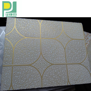 PVC Laminated Gypsum Ceiling Multiple Designs Foil Back Insulation Board