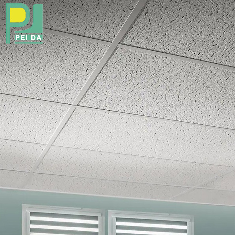 China Wholesale 600 X 600MM Waterproof Mineral Fiber Acoustic Ceiling For Home Office Decoration