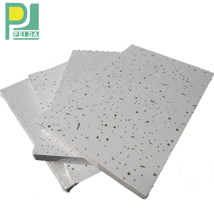 Heat Resistant Ceiling Material Decorative Mineral Fiber Acoustic Ceiling Panels