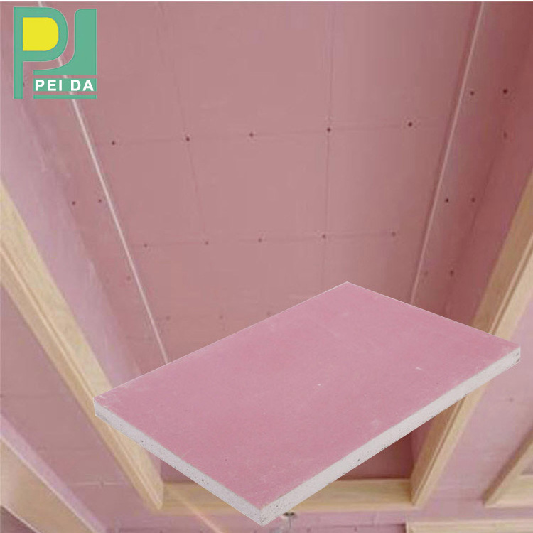 China New Design Fireproof Paper Faced Gypsum False Ceiling Board For Office Decoration