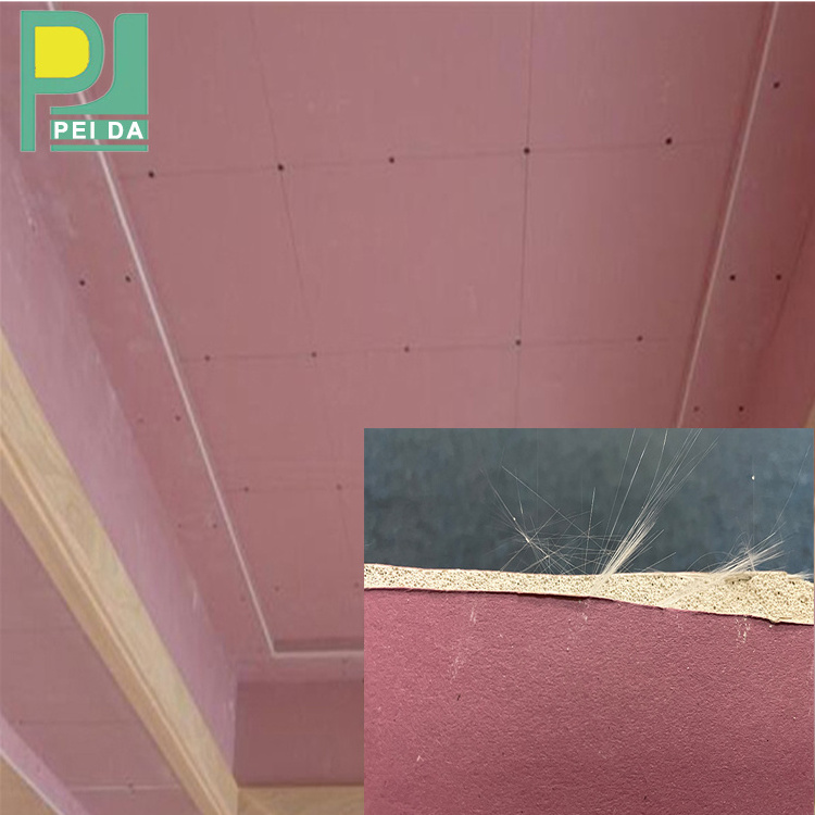 China New Design Fireproof Paper Faced Gypsum False Ceiling Board For Office Decoration