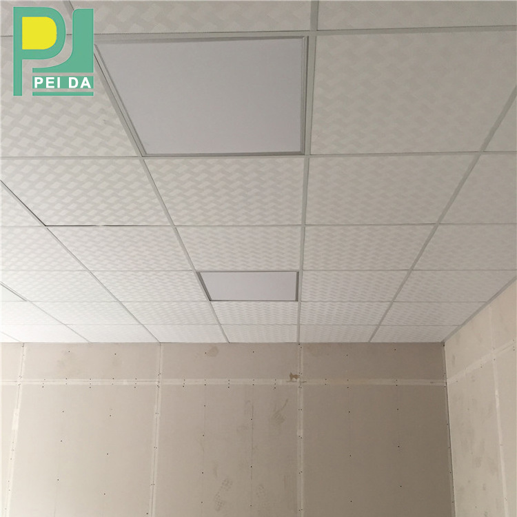 7.0 Pvc Gypsum Ceiling Tiles With Aluminium Foil Back