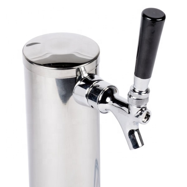 Stainless Steel Single Double Triple Tap Beer Tower Drink Dispenser Draft Beer Tower