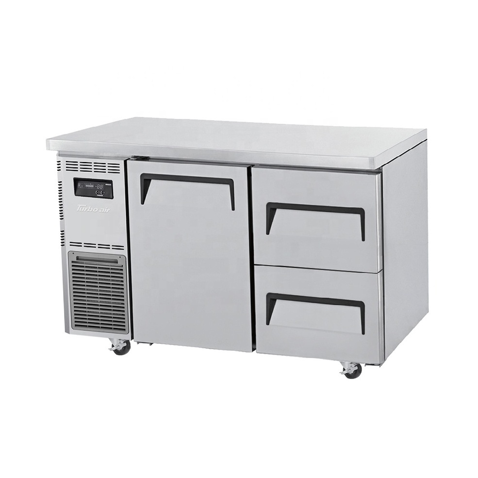 Stainless steel undercounter refrigerator / freezer with drawers