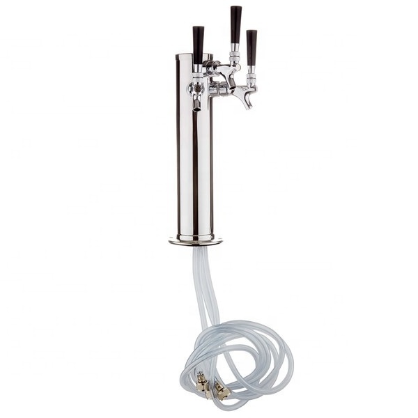 Stainless Steel Single Double Triple Tap Beer Tower Drink Dispenser Draft Beer Tower