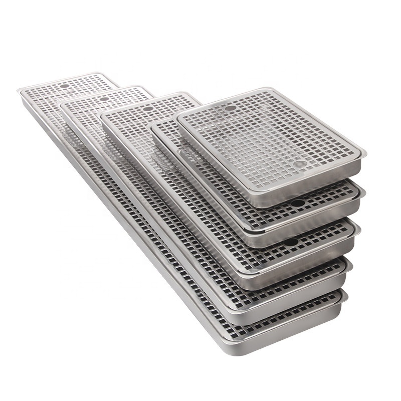 304 Stainless Steel Rectangular Tray Beer Machine Accessories Bar Craft Beer Machine Drip Tray