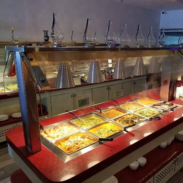 Commercial stainless steel Hot And Cold Buffet Table for restaurant