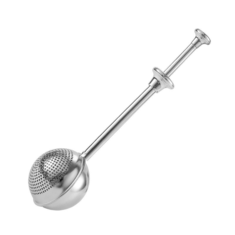 Hot 304 Stainless Steel Tea Diffuser Gold Tea Strainer Infuser with a Spring-loaded Opening