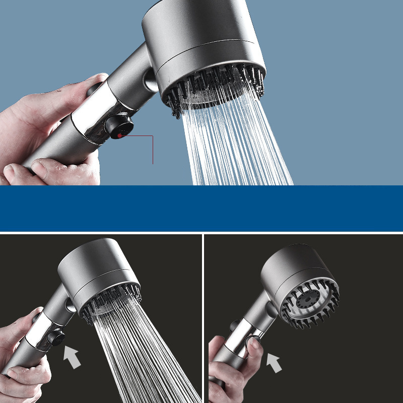 Q320 Powerful Pressurized shower head Negative Ion Filter Spray Shower Head Massage Bath Faucet Bathroom shower head with filter