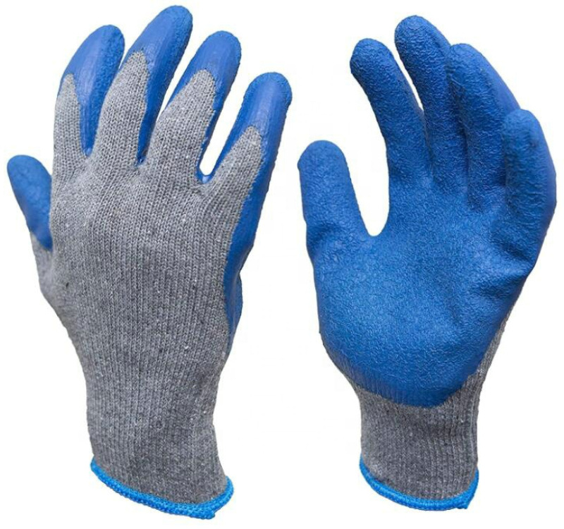 QXY1587 Hot Sale nitrile gloves rubber gloves Latex Double Coated work gloves for Construction gardening heavy duty Cotton Blend