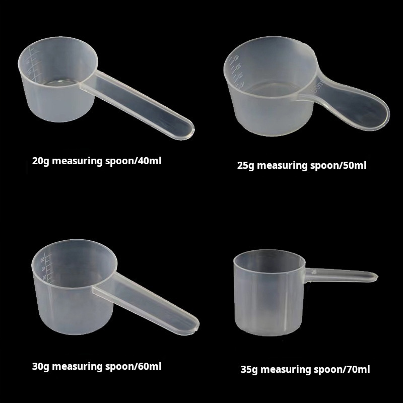 YYG0335 0.25ml 0.25g 1g 2g 3g 5cc 10g 15g mini measuring spoons 25ml washing powder plastic scoop for powder