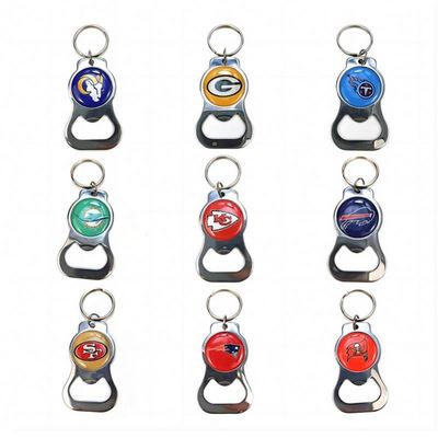 Q0424 Promotional Beer Bottle Opener Stainless Steel Metal Logo Key Chain Openers Card Shape Keychain Beer Custom Bottle Opener