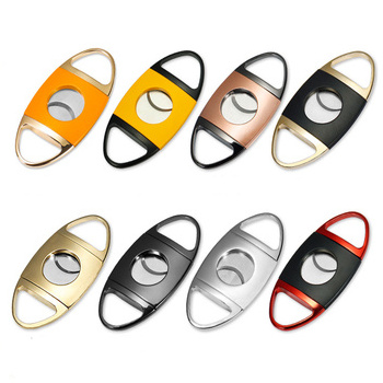 cigar cutter custom logo luxury set v punch cutter