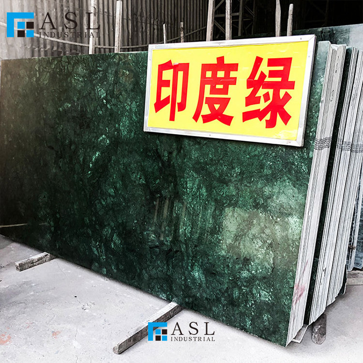 Factory direct emerald luminous green marble slab verde dark empress marble tile emperador green vert guatemala marble