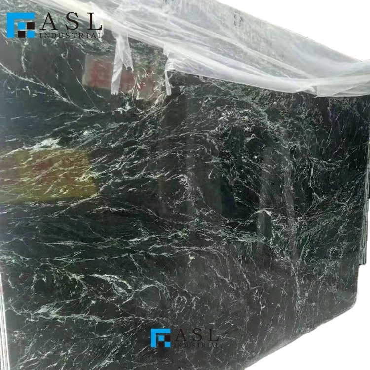 Factory direct emerald luminous green marble slab verde dark empress marble tile emperador green vert guatemala marble