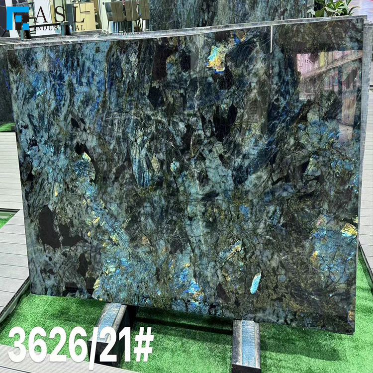 Factory Direct Popular Blue River Labradorite Granite Stone For Countertop