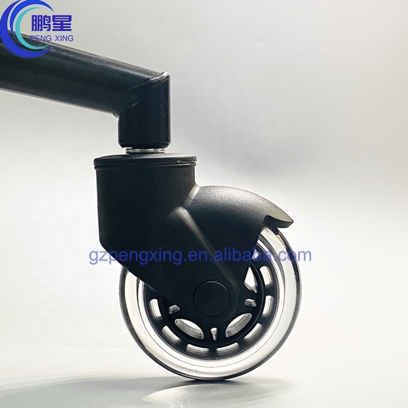 3 Inch Office Chair Caster Wheels for Most Desk Chair Game Chair castors Soft Rubber Replacement Casters Semi-Wrapped Structure