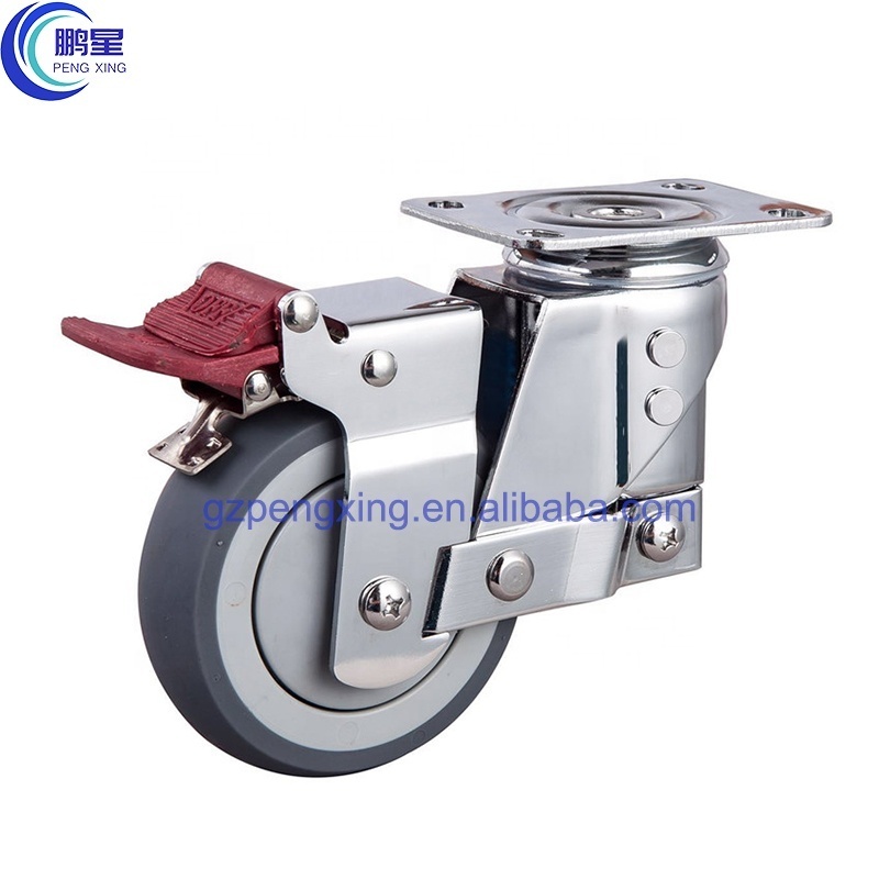 3 4 5 inch Damping Universal Wheel Caster Shock Absorbing Swivel Heavy Duty Spring caster Damping Caster Shockproof Industrial