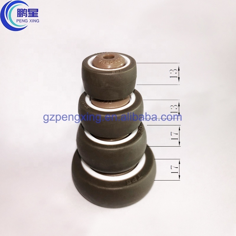 small Roller manufacturer 2 inch TPE wheel Nylon Roller small rubber 50mm wheels with bearing furniture Mute wheel