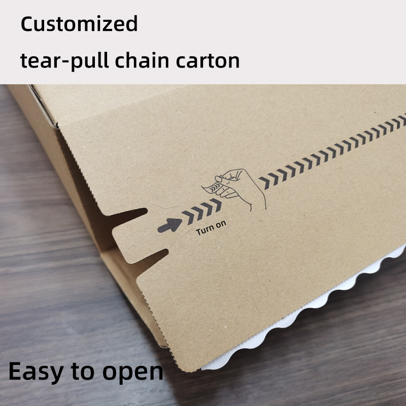 Customized printing size logo kraft carton foldable packaging corrugated carton self-sealing zipper mail shopping box