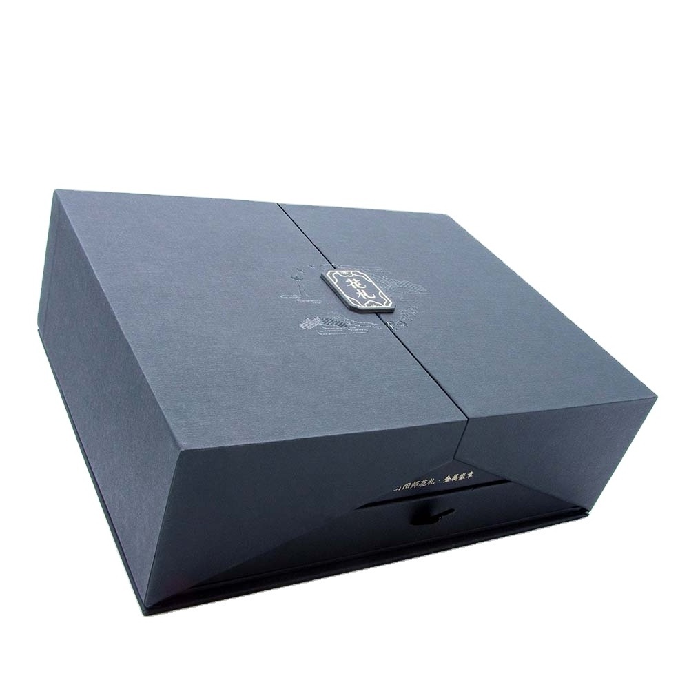 customized sizes special opening black cardboard With Eva Foam Insert Magnetic jewelry gift wedding luxury boxes for packaging