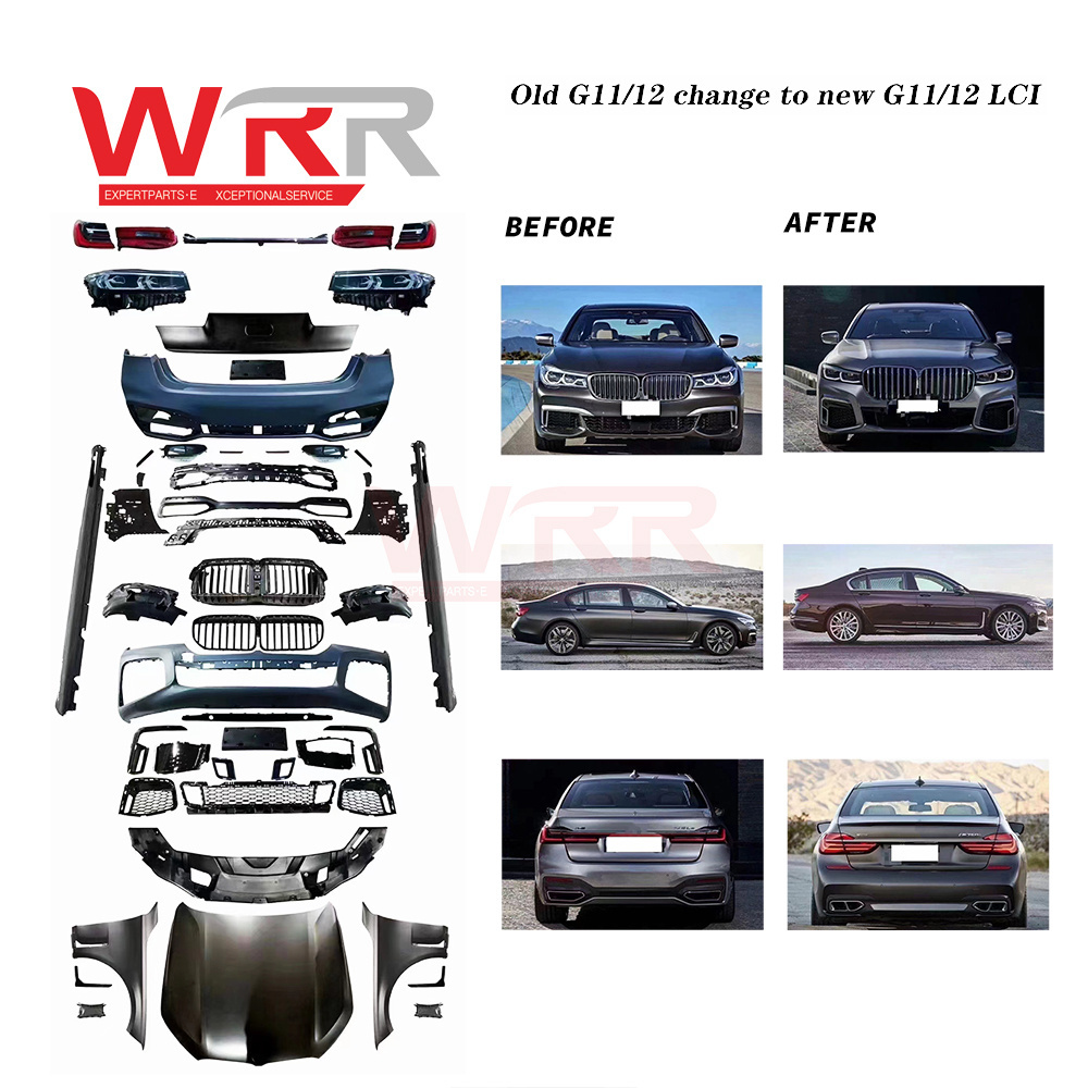 WRR Car Part For BMW F10 5 Series Upgrade To G30 G38 M5 Body Kit X5 X6 F30 E60 Modification E90 Front Bumper