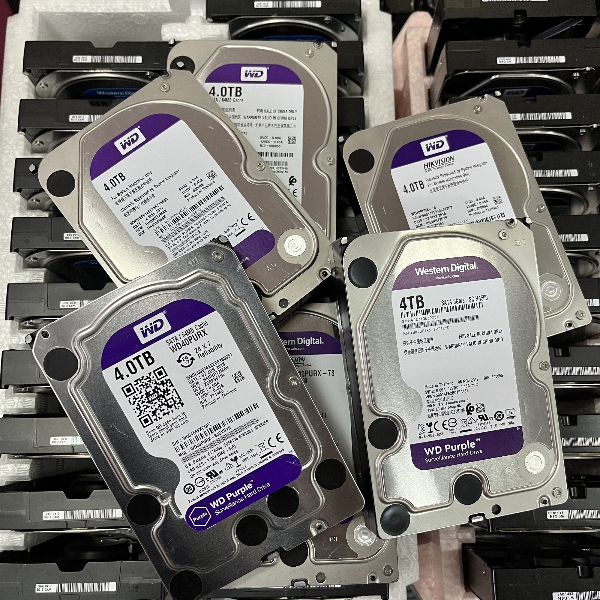 Bulk Sale  Purple Hard Drive 3.5 inch 1/2/4/6/8/10 TB Surveillance Hard Disk DVR NVR CCTV Camera HDD