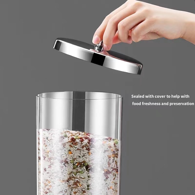 2023 Commercial Equipment buffet cold beverage juice dispenser rotatable Glass Container and oatmeal coffee dispenser