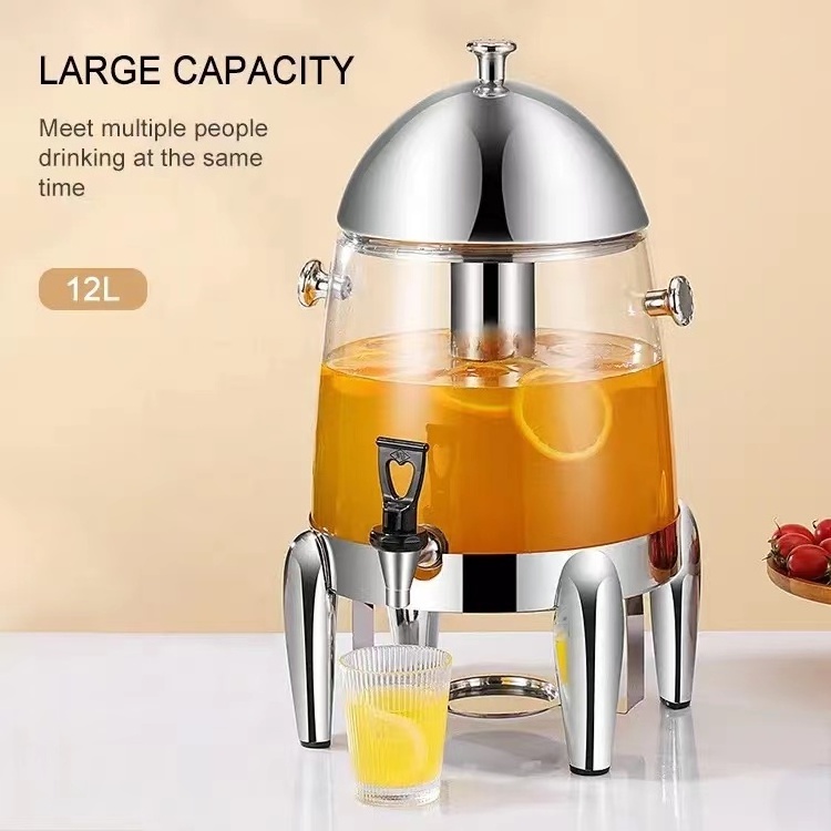 Wedding party Stainless Steel PC buffet hot milk dispensers Beverage Fruit Juice Dispenser hot Coffee Dispenser