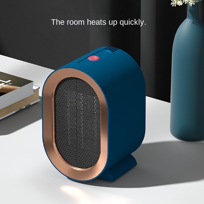 New small PTC heater home dormitory desk carrying hot fan small gift high power winter power-saving speed heat electric heater