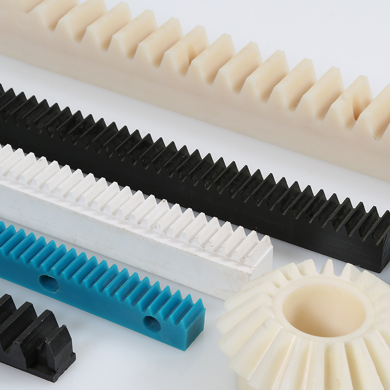 Factory Manufacture High Quality  custom sizes Derlin POM CNC plastic gear rack nylon/peek/pom Rack Gears