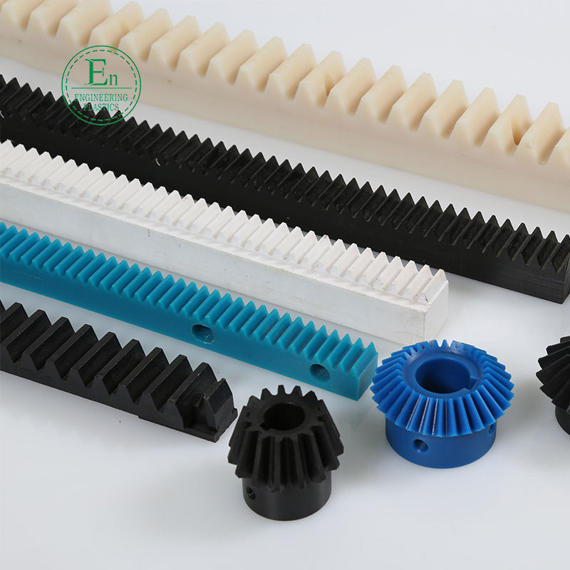 Factory Manufacture High Quality  custom sizes Derlin POM CNC plastic gear rack nylon/peek/pom Rack Gears