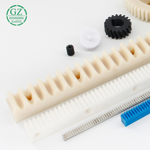 professional precision cnc machining white polyamide nylon small rack and pinion gears small rack and pinion gears