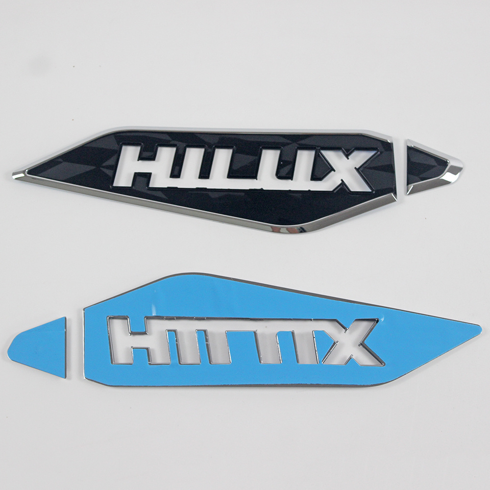 Chrome Black Side Emblem Body Sticker Cover Trim For Toyota Hilux Vigo 2024 Accessories