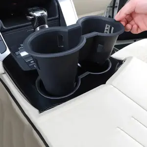 Silicone Cup Holder Door Pocket  Insert Pad Cover For Toyota Land Cruiser 300 2022 2023 Accessories LC300