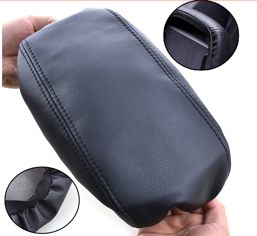 PU Leather Car Central Armrest Box Cover Center Console Protection Case Microfiber For Hyundai Creta Ix25 2016-2019