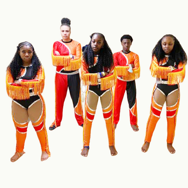 custom dance wear cheerleading uniforms wholesale orange fringes majorette dance uniforms