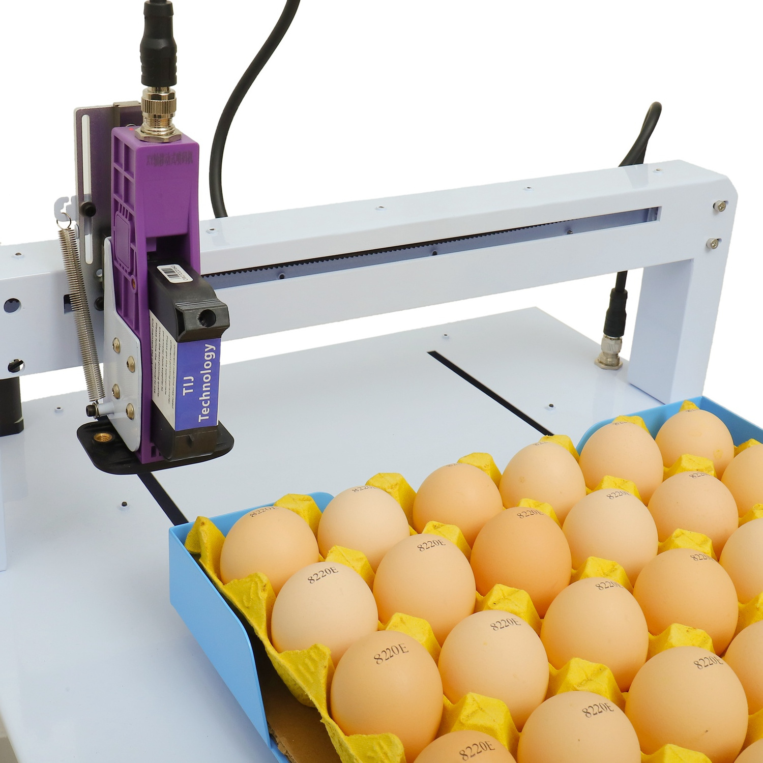 2024 New egg date printer portable smart egg printing machine expiry date printer for egg tij