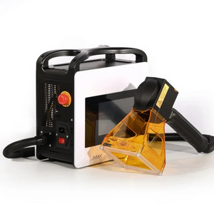 Portable JPT Mopa fiber laser marking machine Engrabver 20w  30w 50w Pulsed  laser printing machine aluminum Stainless steel