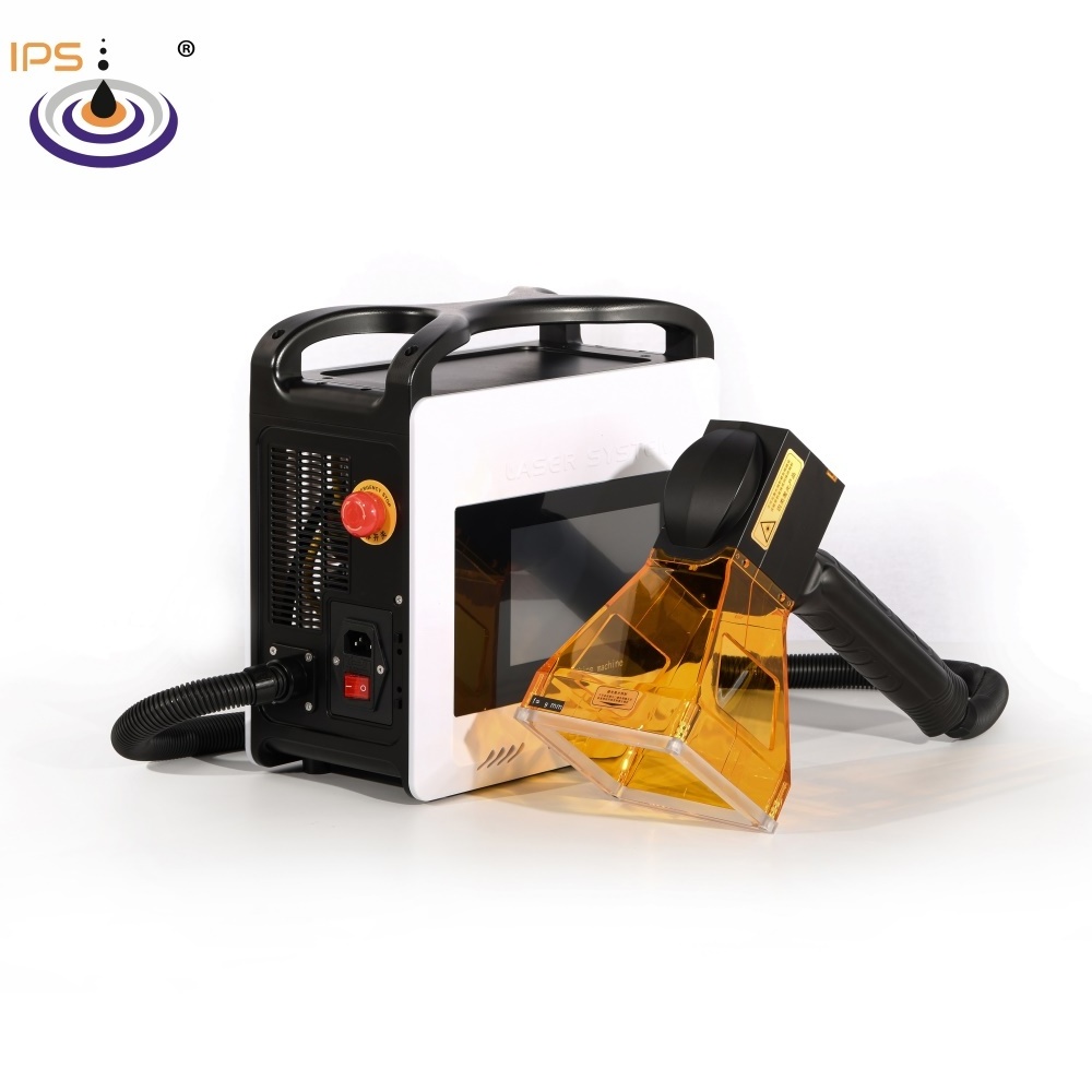 Portable JPT Mopa fiber laser marking machine Engrabver 20w  30w 50w Pulsed  laser printing machine aluminum Stainless steel