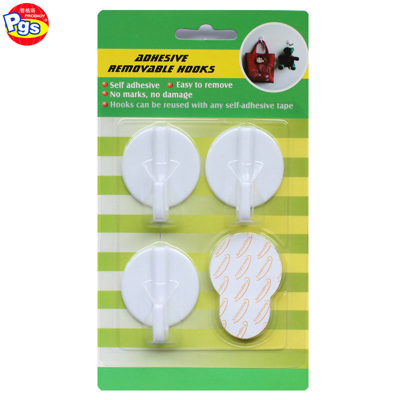 Hot Good Quality Non-Marking Modern Adhesive Round Hooks