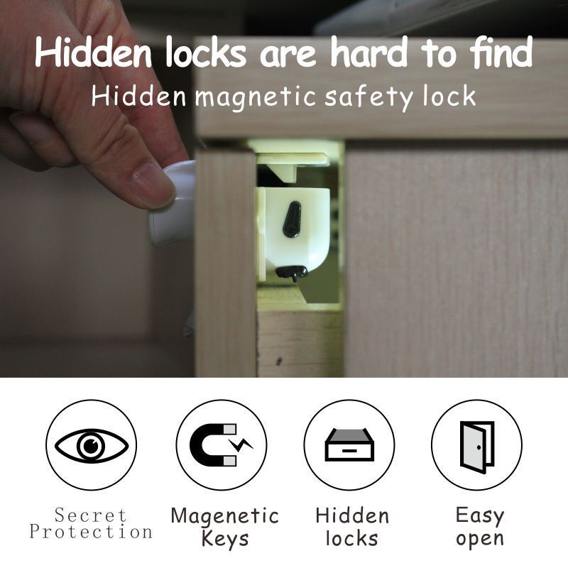 Baby Supplies Safety Cupboard Lock Secure Children's Drawer Lock Cabinet Locks & Straps for Home Security