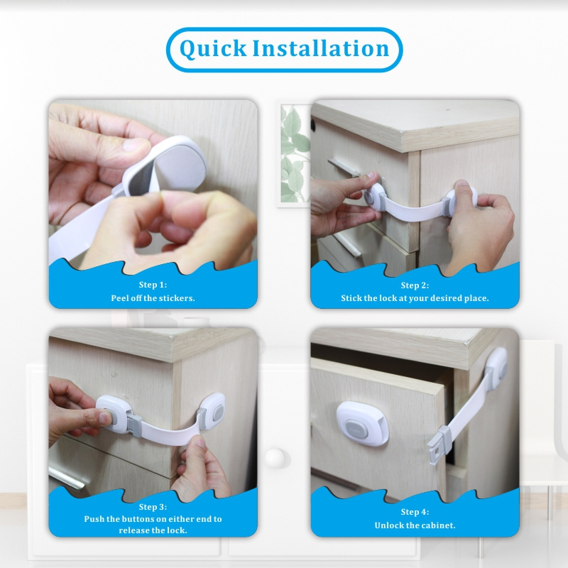 Baby Drawer Lock Children Protection For Cabinet Toddler Child Safety Refrigerator Window Closet Wardrobe